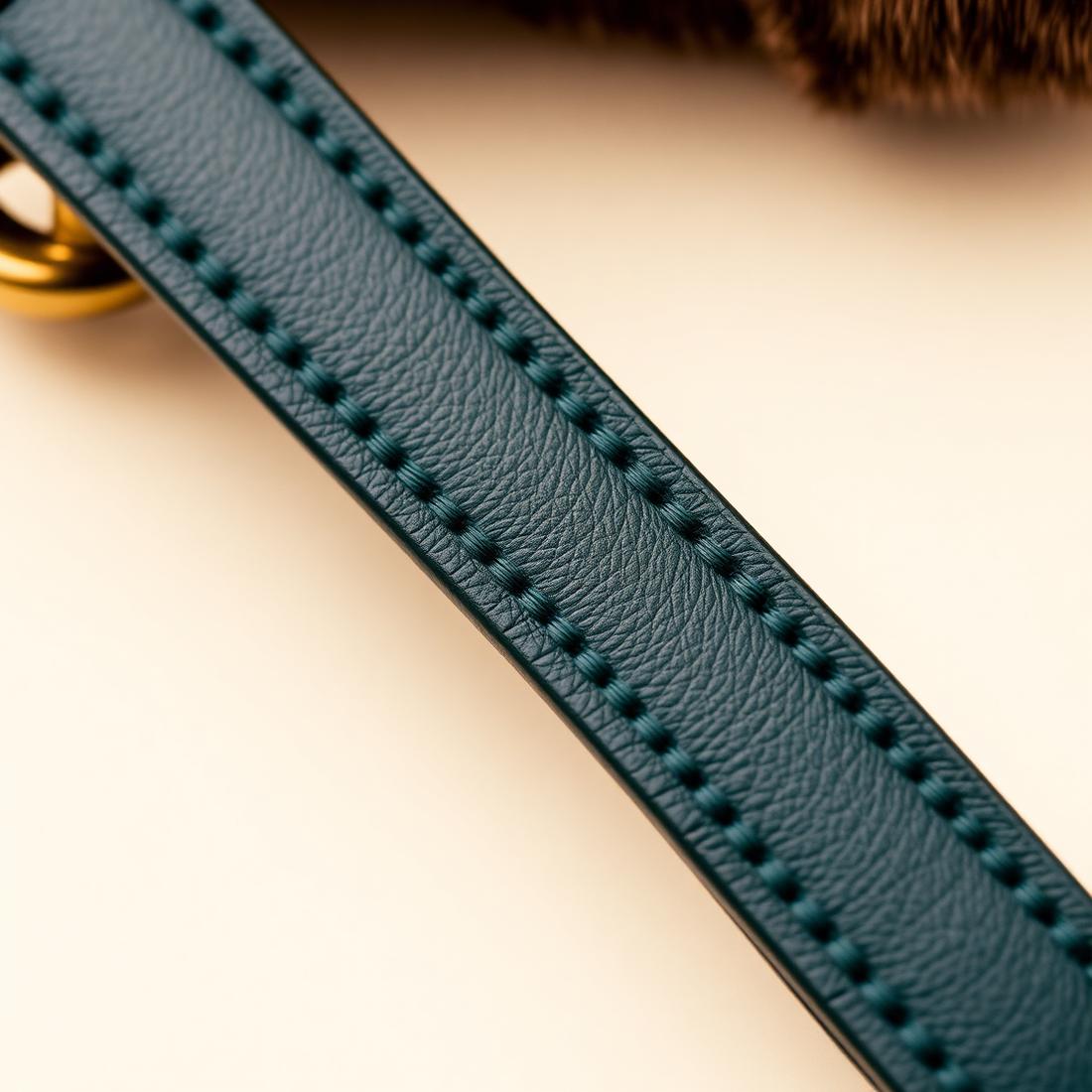 Close-up of the stitching on the Heritage collar